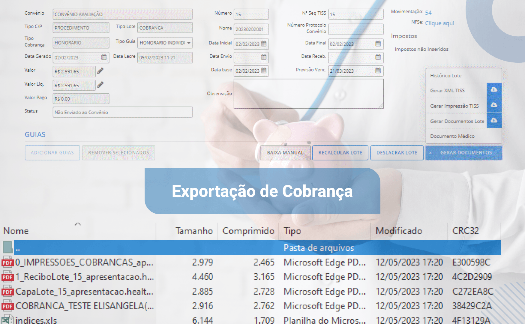 Simplificando a Exportação de Cobrança