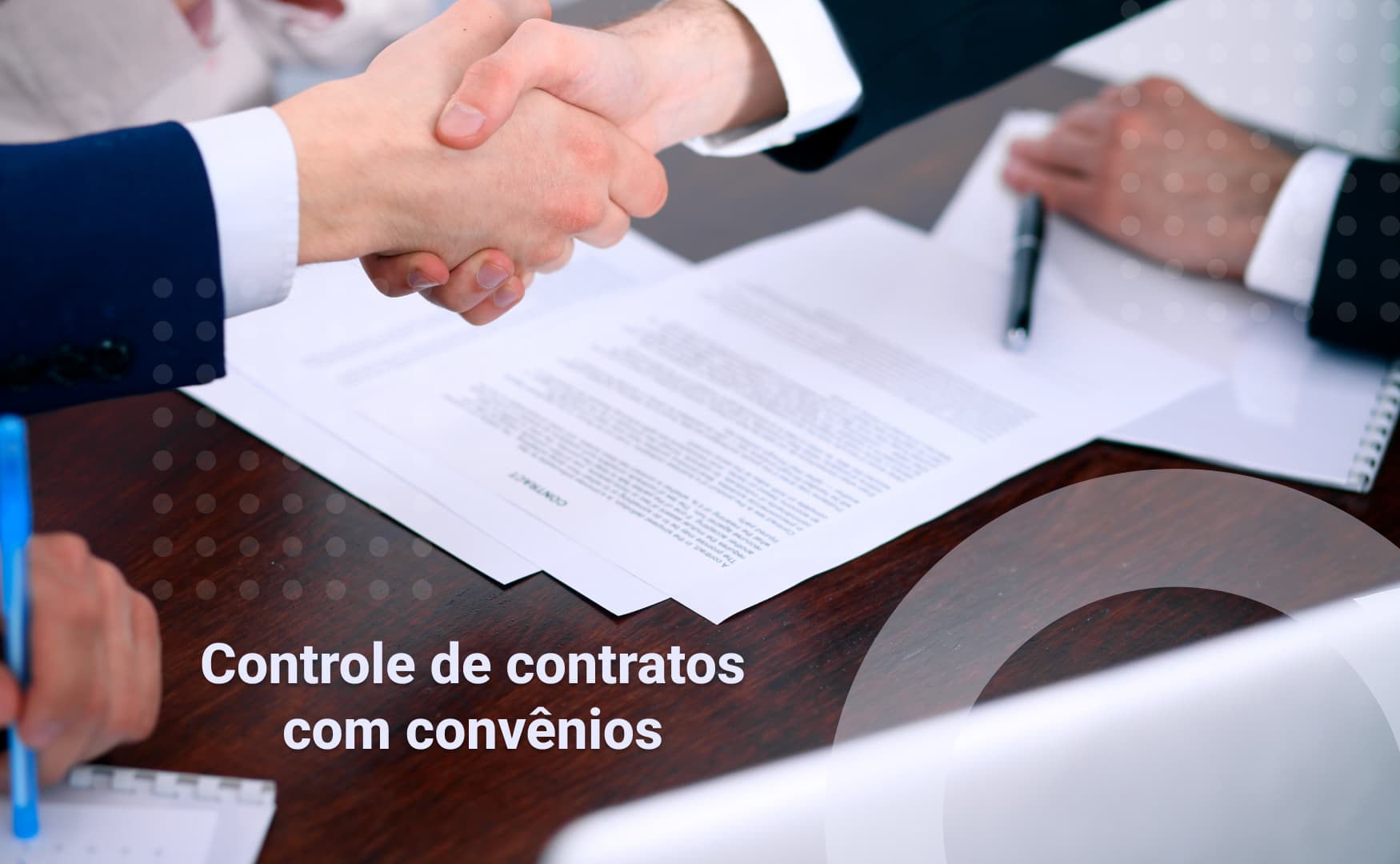 Controle de contratos com convênios